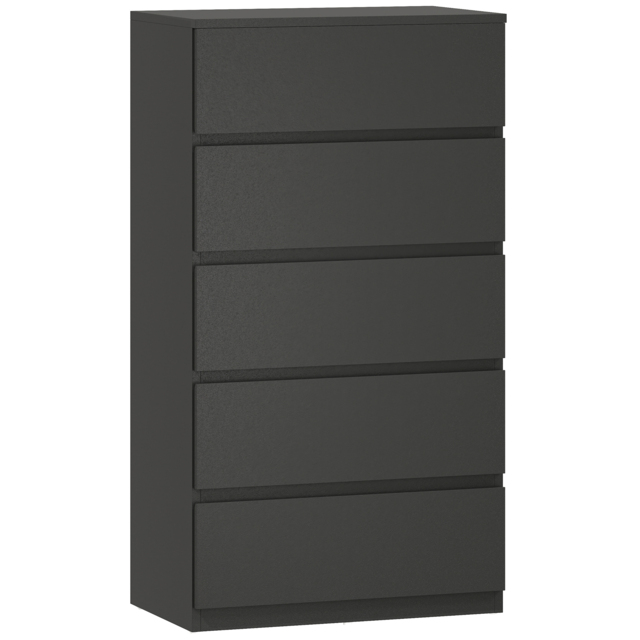 HOMCOM Chest of Drawers, 5-Drawer Storage Cabinets, Modern Dresser, Storage Drawer Unit for Bedroom - image 1