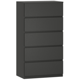 HOMCOM Chest of Drawers, 5-Drawer Storage Cabinets, Modern Dresser, Storage Drawer Unit for Bedroom - thumbnail 1