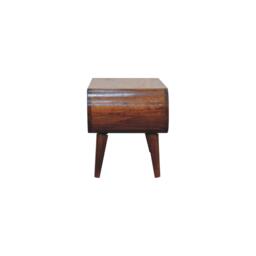 Amaya Nordic Solid Mango Wood Coffee Table with Open Slot Storage, Handcrafted Tea Table with Stain Finish, 35L x 90W x 40H cm, Brown - Aosom UK - thumbnail 6
