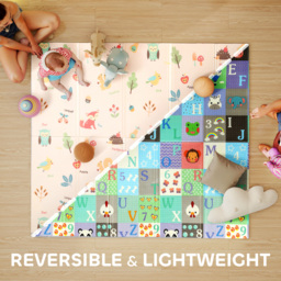 AIYAPLAY Foldable Baby Play Mat Double-Sided, Reversible Foam Soft Crawling Mat for Toddlers, for Bedroom, Nursery and Playroom - thumbnail 4