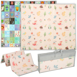 AIYAPLAY Foldable Baby Play Mat Double-Sided, Reversible Foam Soft Crawling Mat for Toddlers, for Bedroom, Nursery and Playroom - thumbnail 1