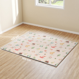 AIYAPLAY Foldable Baby Play Mat Double-Sided, Reversible Foam Soft Crawling Mat for Toddlers, for Bedroom, Nursery and Playroom - thumbnail 3