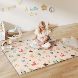 AIYAPLAY Foldable Baby Play Mat Double-Sided, Reversible Foam Soft Crawling Mat for Toddlers, for Bedroom, Nursery and Playroom - thumbnail 2