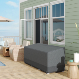 Outsunny Rectangular Patio Furniture Cover for 3 Seater Sofa Set, Water UV Resistant Protection 600D Oxford Fabric Cover, 190x72x76cm - Aosom UK - thumbnail 2
