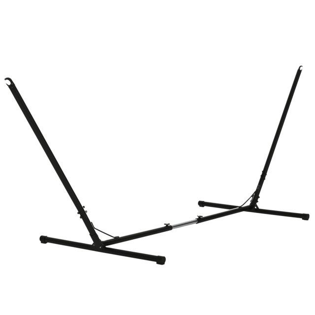 Outsunny Universal Hammock Stand Adjustable Metal Frame for Garden Camping Picnic, 3.1-3.8m, Stand Only - image 1