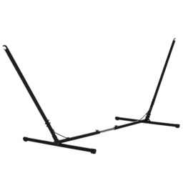 Outsunny Universal Hammock Stand Adjustable Metal Frame for Garden Camping Picnic, 3.1-3.8m, Stand Only - thumbnail 1