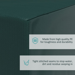 Outsunny  Large Patio Set Cover Outdoor Garden Furniture Protection Cover Protector Waterproof Anti-UV Green 235 x 190 x 90 cm - thumbnail 5