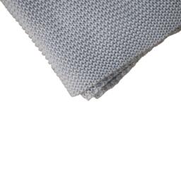 Hand-Knitted Double Knit Throw with Soft Breathable Natural Cotton, Knitted Blanket with Secure Packaging, 150L x 200W x 1H cm, Blue - Aosom UK - thumbnail 5