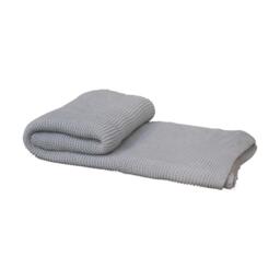 Hand-Knitted Double Knit Throw with Soft Breathable Natural Cotton, Knitted Blanket with Secure Packaging, 150L x 200W x 1H cm, Blue - Aosom UK - thumbnail 8