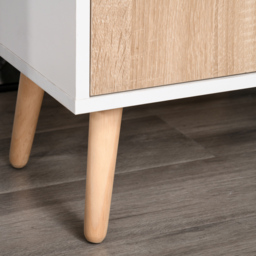 HOMCOM Sideboard Floor Standing Storage Cabinet with Drawer for Bedroom, Living Room, Home Office, Natural - Aosom UK - thumbnail 8