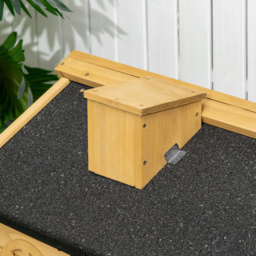 PawHut Rabbit Hutch Outdoor Bunny Cage with Run, Removable Tray, Ramp, Small Animal House, 120 x 55.5 x 80 cm - thumbnail 9