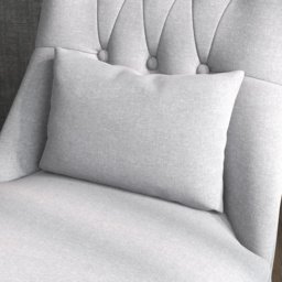 HOMCOM Fabric Single Sofa Dining Chair Tub Chair Upholstered W/ Pillow Solid Wood Leg Home Living Room Furniture Set of 2 Grey - Aosom UK - thumbnail 8