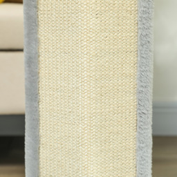 PawHut 56cm Corner Cat Scratching Post with Sisal Scratching Pad, Grey - Aosom UK - thumbnail 9