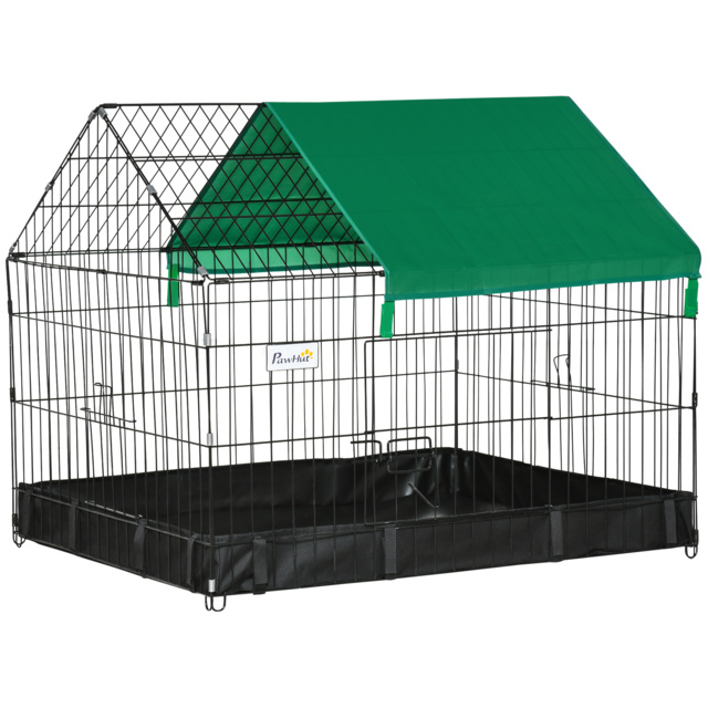 PawHut Guinea Pig Habitat, Leak-Proof Small Animal Cage, Safety Lock, Top Access, Durable Build - Aosom UK - image 1