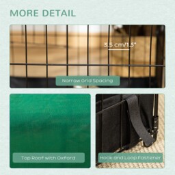 PawHut Guinea Pig Habitat, Leak-Proof Small Animal Cage, Safety Lock, Top Access, Durable Build - Aosom UK - thumbnail 7