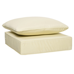 Outsunny 4 Pieces Outdoor Seat and Back Cushion Set Patio Deep Seating Chair Replacement Cushion, Beige - thumbnail 7