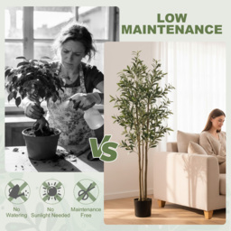 HOMCOM 175 cm Artificial Olive Tree, Tall Faux Plant with 787 Leaves & Adjustable Branches, - thumbnail 7