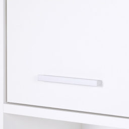 HOMCOM Tall Bathroom Storage Cabinet with Three-position Adjustable Shelves Free Standing Storage Cabinet For Neutral Style, Hallway White - Aosom UK - thumbnail 8