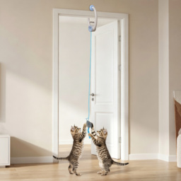 PawHut Interactive Cat Toys for Indoor Kittens & Adult USB Rechargeable Door Hanging Bouncing Mouse Teaser - thumbnail 8