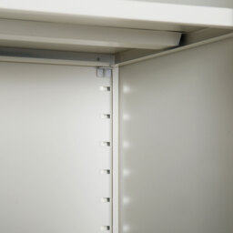 Vinsetto Cool Rolled Steel Tall Office Lockable Filing Cabinet 2 Doors 4 Internal Adjustable Shelves Bookcase Cabinet Storage Unit - Aosom UK - thumbnail 9