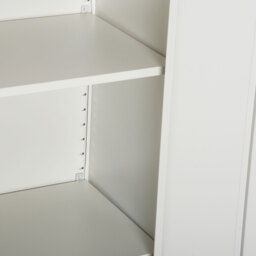 Vinsetto Cool Rolled Steel Tall Office Lockable Filing Cabinet 2 Doors 4 Internal Adjustable Shelves Bookcase Cabinet Storage Unit - Aosom UK - thumbnail 8