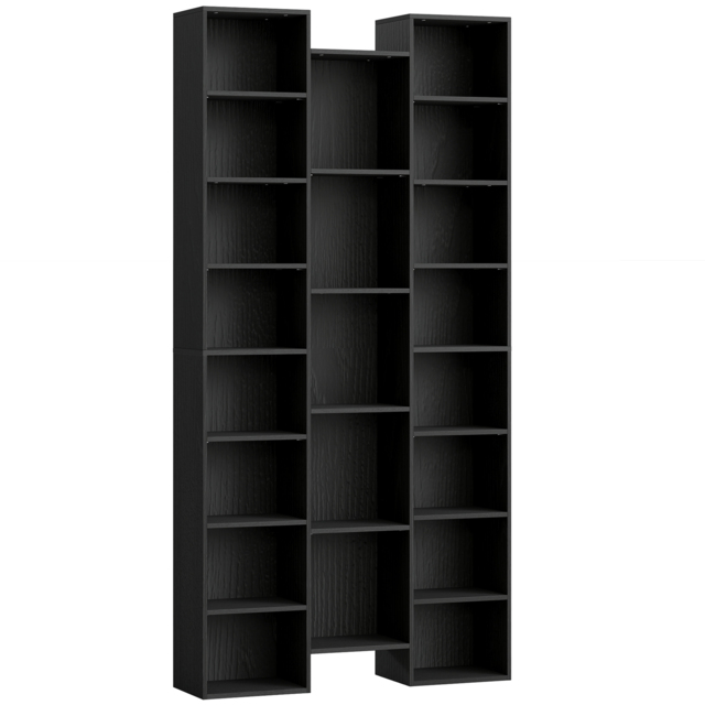 HOMCOM 21-Compartment Bookshelf - Black - image 1