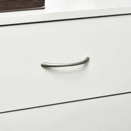 HOMCOM Three-Drawer Simple Bedside Table - White - Aosom UK - thumbnail 8