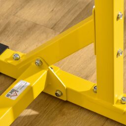 HOMCOM Dip Station Chin Up Parallel Bars Pull Up Power Tower Home Gym Workout Bicep Tricep Fitness Equipment Height Adjustable - thumbnail 9