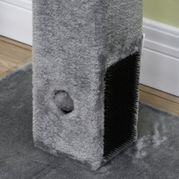 PawHut Cat Scratching Post, 79cm Tall with Jute Scratcher and Climbing Activity Centre, Carpet Base and Dangling Ball, Grey - Aosom UK - thumbnail 8