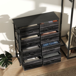 HOMCOM Chest of Eight Fabric Drawers - Black - thumbnail 8