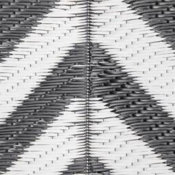 Outsunny 6 x 9ft Waterproof Outdoor Rug, Reversible Mat Plastic Straw Rug Portable RV Camping Mat for Picnic, Black & White - Aosom UK - thumbnail 8