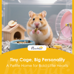 PawHut Wooden Hamster Cage with Detachable 32cm Deep Bottom, Hut, Seesaw, Exercise Wheel, Ramp, 60 x 40 x 75cm, Light Grey - thumbnail 9