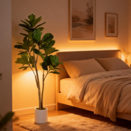 HOMCOM 150cm Artificial Ficus Tree - Green - thumbnail 9