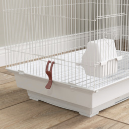 PawHut Bird Cage for Budgies, Finches, Canaries w/ Accessories, Toys, Tray, White - thumbnail 9