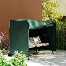 Outsunny Swing Seat Protector: Waterproof Oxford Polyester Cover for Outdoor Furniture, Lush Green Hue, 164cm Height - Aosom UK - thumbnail 9