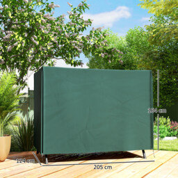 Outsunny Swing Seat Protector: Waterproof Oxford Polyester Cover for Outdoor Furniture, Lush Green Hue, 164cm Height - Aosom UK - thumbnail 3