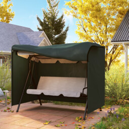 Outsunny Swing Seat Protector: Waterproof Oxford Polyester Cover for Outdoor Furniture, Lush Green Hue, 164cm Height - Aosom UK - thumbnail 8