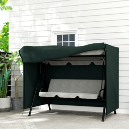 Outsunny Swing Seat Protector: Waterproof Oxford Polyester Cover for Outdoor Furniture, Lush Green Hue, 164cm Height - Aosom UK - thumbnail 2