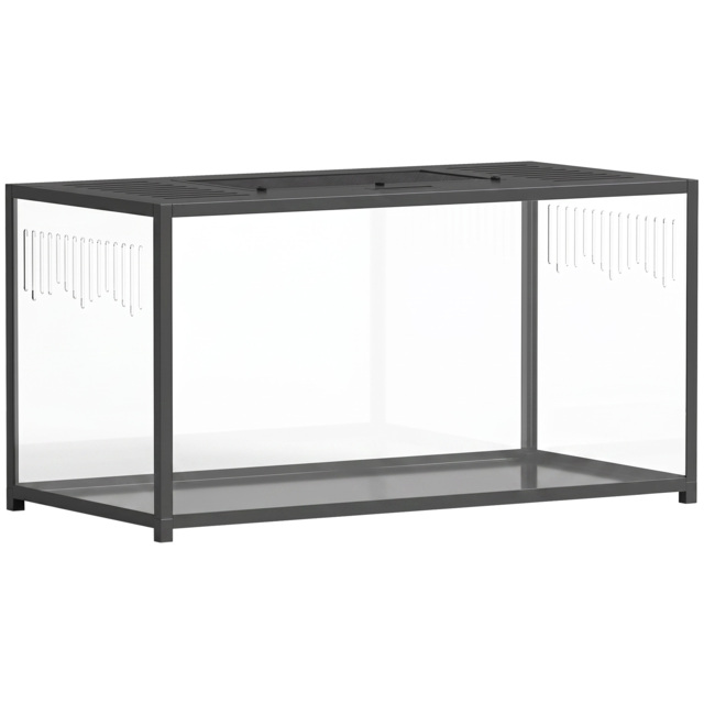 PawHut Large Hamster Cage, Chewproof Metal Rat Cage with Openable Top for Syrian Dwarf Hamster, Gerbil, 100 x 50 x 52.5 cm - image 1