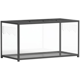 PawHut Large Hamster Cage, Chewproof Metal Rat Cage with Openable Top for Syrian Dwarf Hamster, Gerbil, 100 x 50 x 52.5 cm - thumbnail 1