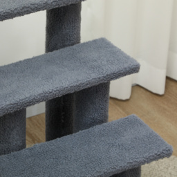PawHut Pet Steps, Portable Stairs for Bed Access, Suitable for Cats & Older Animals, 63.5x43x60cm, Grey - Aosom UK - thumbnail 7
