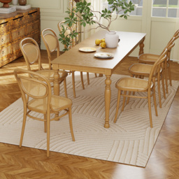 HOMCOM Modern Geometric Rug, Thick & Plush, Non-Slip, 230 x 160 cm – Cream, Living Room/Bedroom/Office - thumbnail 7