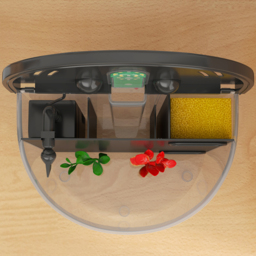 PawHut 3L Small Fish Tank with Filter System, LED Light, Small Fish Tank for Betta, Goldfish, Shrimp, Black - thumbnail 9