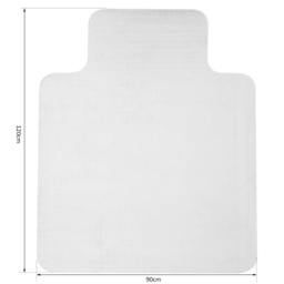 HOMCOM Office Carpet Protector Chair Mat Clear Spike Non Slip Chairmat Frosted Lipped - Aosom UK - thumbnail 3