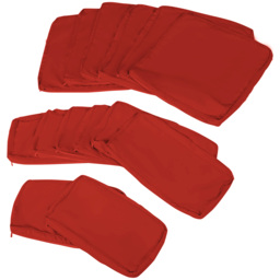 Outsunny Set of 14 Outdoor Cushion Covers - Red - thumbnail 7
