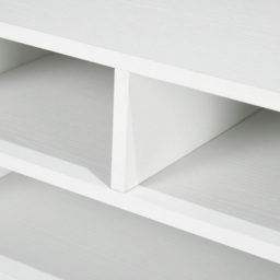 HOMCOM Three-Compartment Printer Storage Cabinet - White - Aosom UK - thumbnail 9