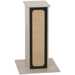 PawHut 63cm Cat Scratching Post, Cat Scratcher with Replaceable Scratching Board, Top Perch, Sisal Scratch Mat, Oak - thumbnail 1