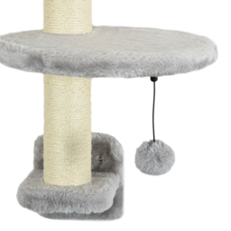 PawHut Cat Shelves Fit Cat Up to 5kg, 3-Piece Set with Hammock, Jumping Platform, Ladder, Scratching Post, Safe for Cats to Play, Grey - Aosom UK - thumbnail 8