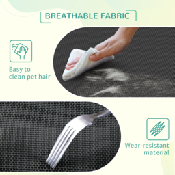 PawHut Cooling Elevated Pet Bed, Cot-Style for Large to Medium Dogs, Breathable Mesh Fabric with Non-slip Pads, 110 x 75 x 20 cm, Black - Aosom UK - thumbnail 6