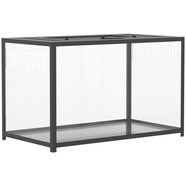 PawHut Hamster Cage, Chewproof Metal Rat Cage with Deep Base, Openable Top for Syrian Dwarf Hamster, Gerbil, 80 x 45 x 50.5 cm - image 1